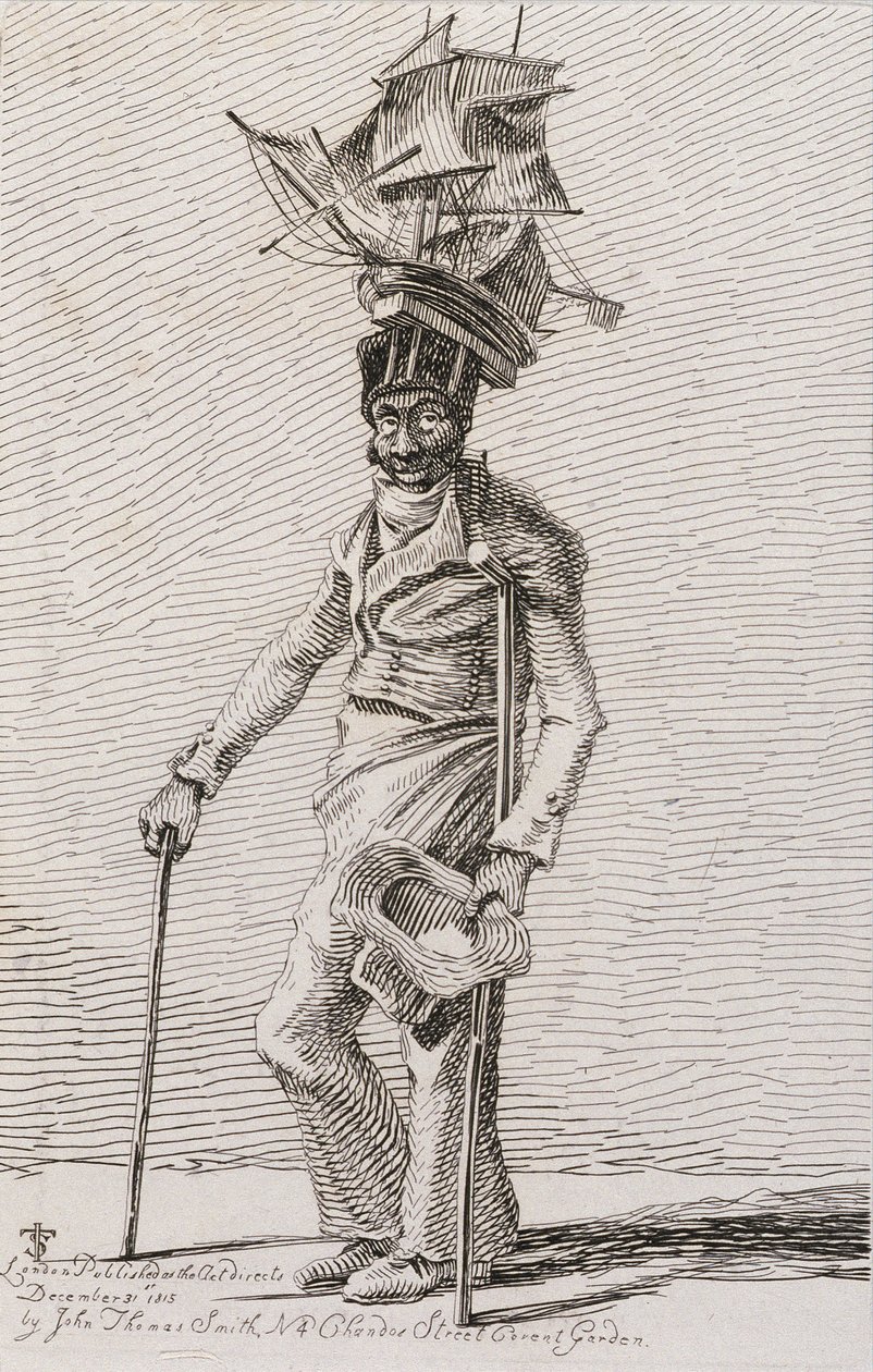 جوزيف جونسون ، من Etchings of الملحوظين المتسولين ، التجار المتجولين وغيرهم من الأشخاص ... ، 1815 بواسطة جون توماس بعد سميث