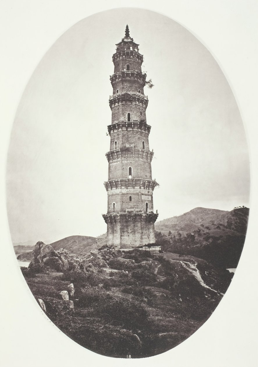 معبد بالقرب من Chao-Chowfu ، ج. 1868. بواسطة جون طومسون