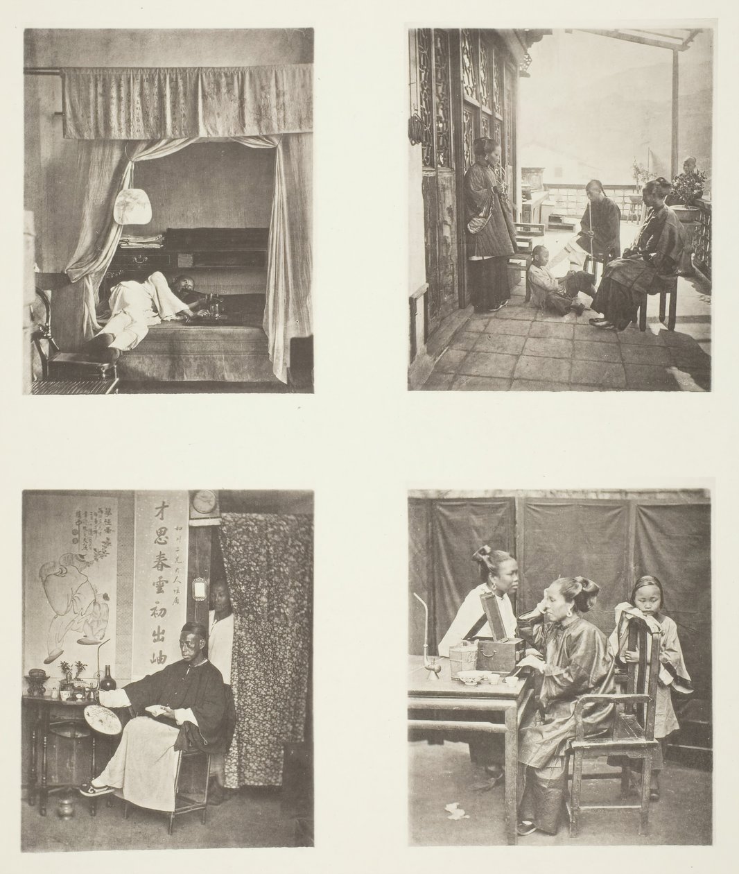 نفحة من أنبوب الأفيون في المنزل ، بعد العشاء ، القراءة لتكريم ، المرحاض ، ج. 1868. بواسطة جون طومسون
