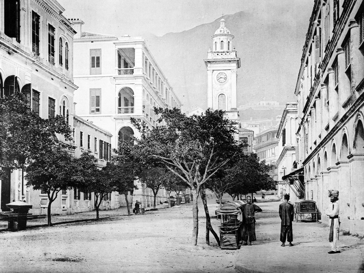 برج ساعة شارع بيددر ، هونغ كونغ ، c.1868-71 بواسطة جون طومسون