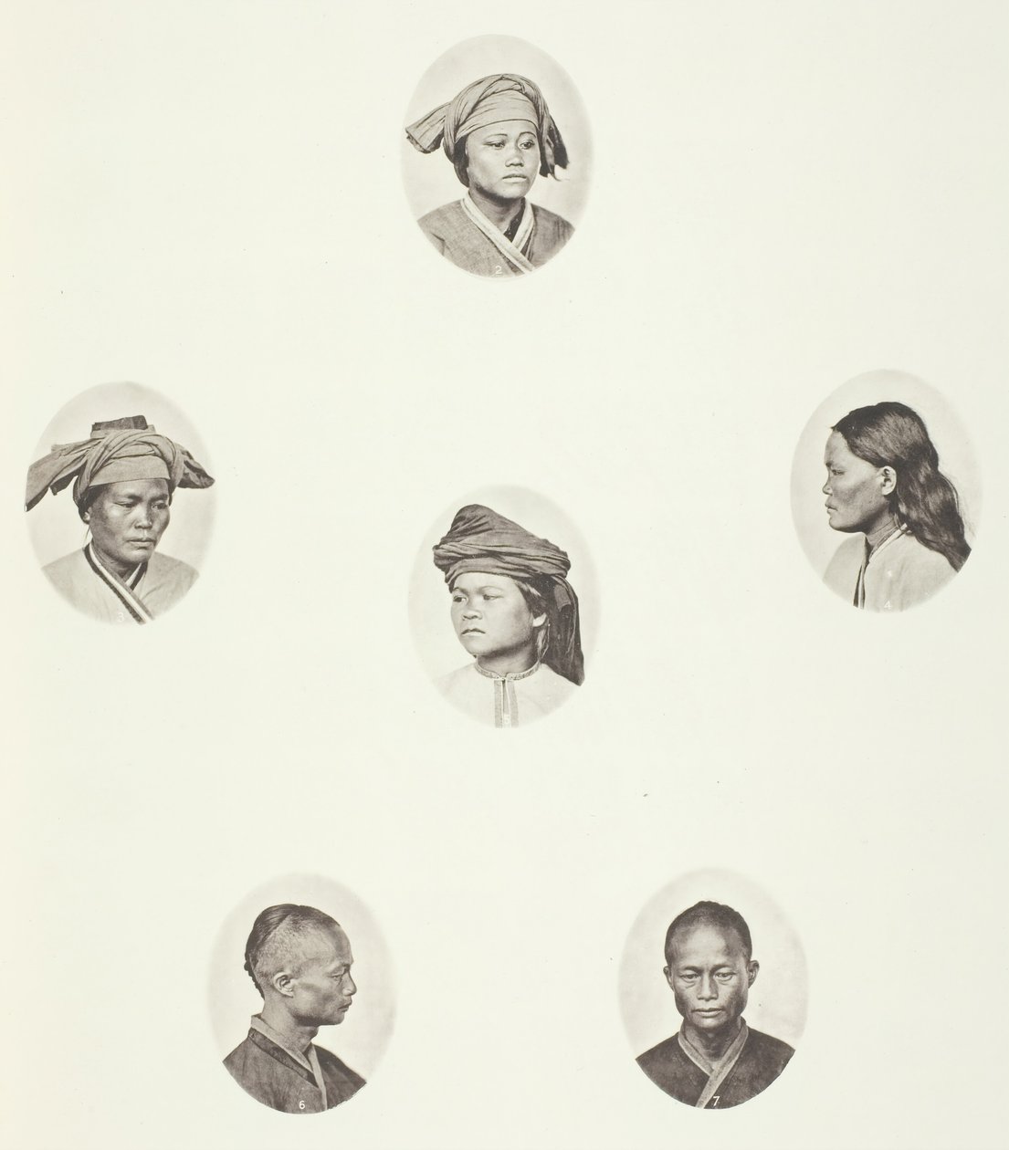 Pepohoan رأس أنثى ، رأس أنثى Pepohoan ، رأس أنثى Pepohoan ، أنثى Pepohoan ... ، c. 1868. بواسطة جون طومسون