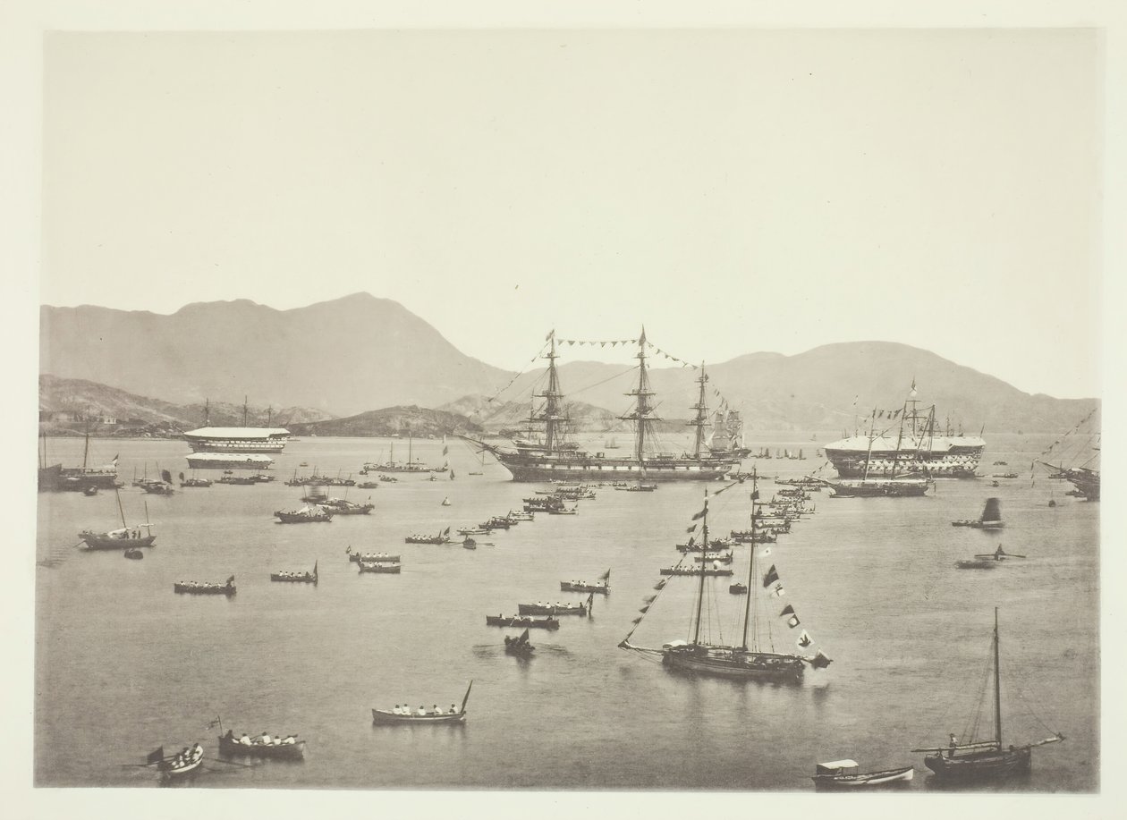 الميناء ، هونج كونج ، ج. 1868. بواسطة جون طومسون