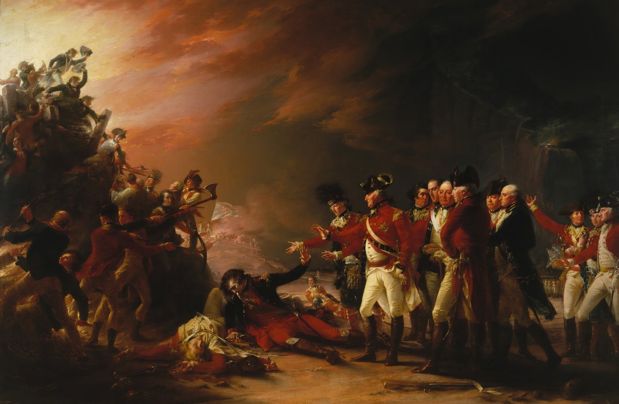 The Sortie من صنع حامية جبل طارق ، 1789. بواسطة جون ترمبل