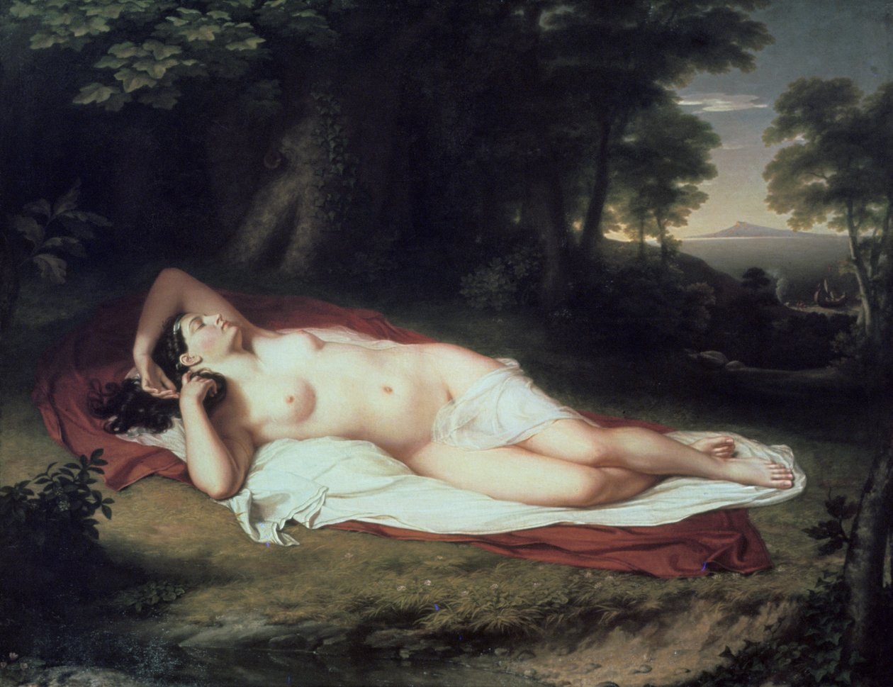 Ariadne Asleep في جزيرة ناكسوس ، 1809-1814 بواسطة جون فانديرلين