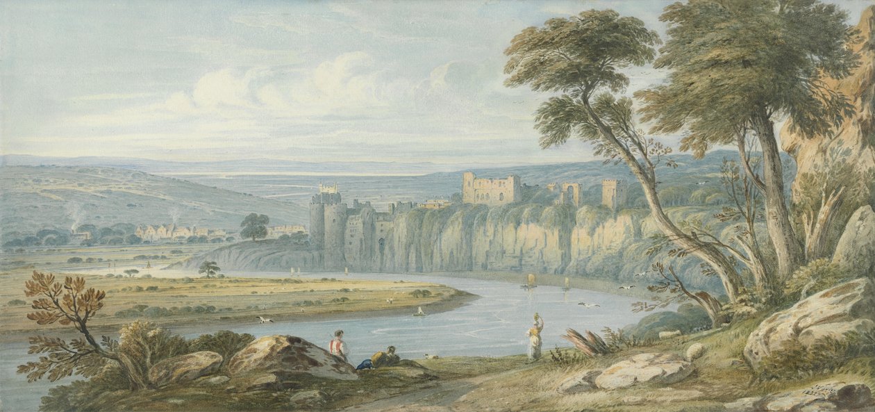 قلعة Chepstow (مرحاض على ورق) بواسطة جون فارلي