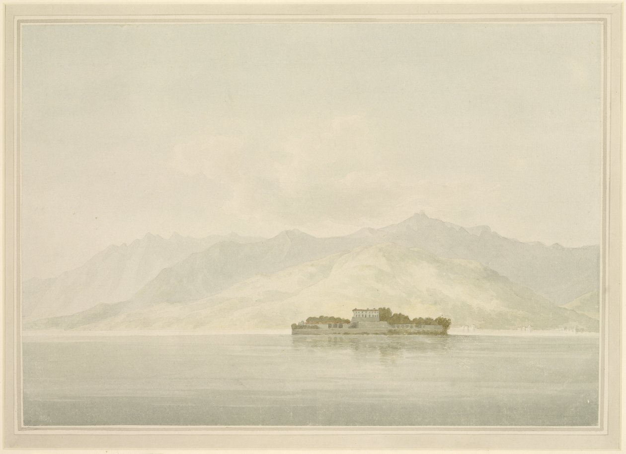 Isola Madre ، بحيرة Maggiore ، c.1781 (مرحاض فوق الجرافيت على ورق مسدود) بواسطة جون وارويك سميث