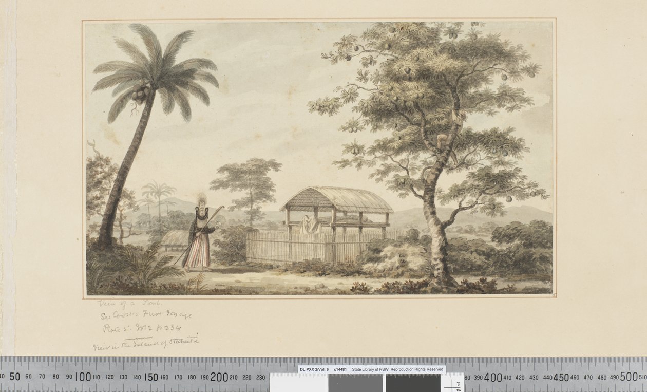 F.45 منظر قبر حوالي 1783-84 (ألوان مائية) بواسطة جون ويبر