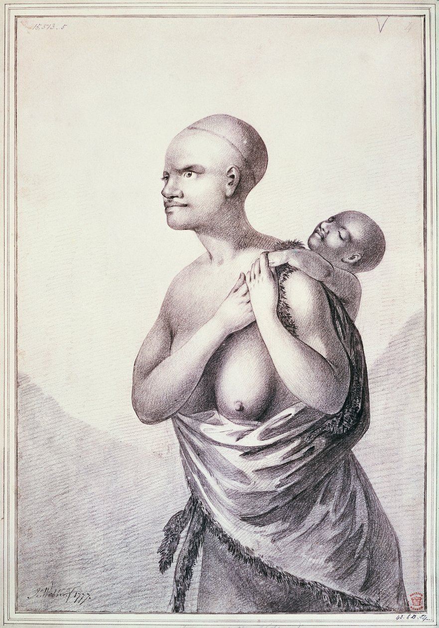 نساء أصليات من أرض فان ديمن ، تسمانيا الآن ، يناير 1777 ، رسم جون ويبر (1750-1793) ، أستراليا بواسطة جون ويبر