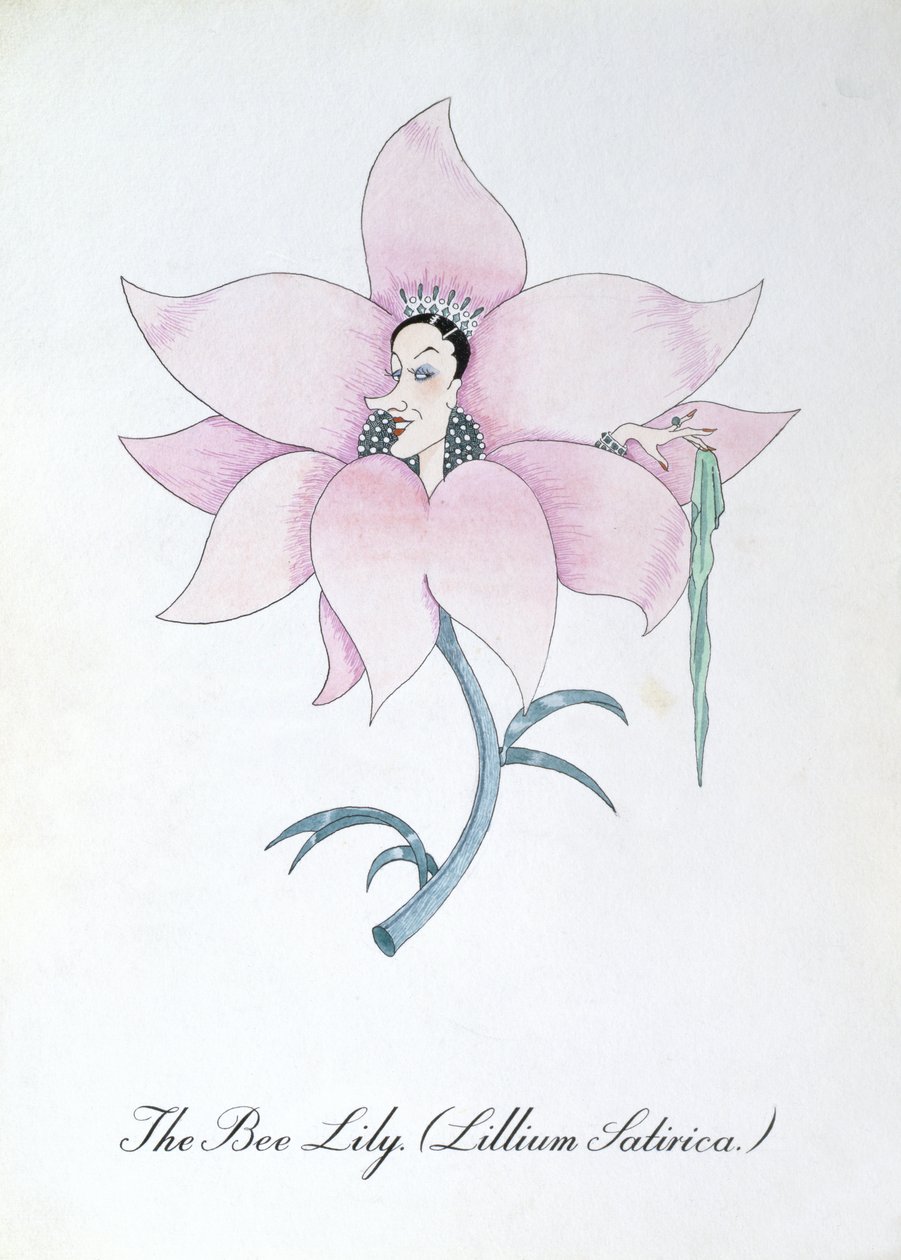 The Bee Lily (Lilium Satirical.) ، رسم توضيحي من "The Bee Book of Botany" بقلم جون وير بواسطة جون وير