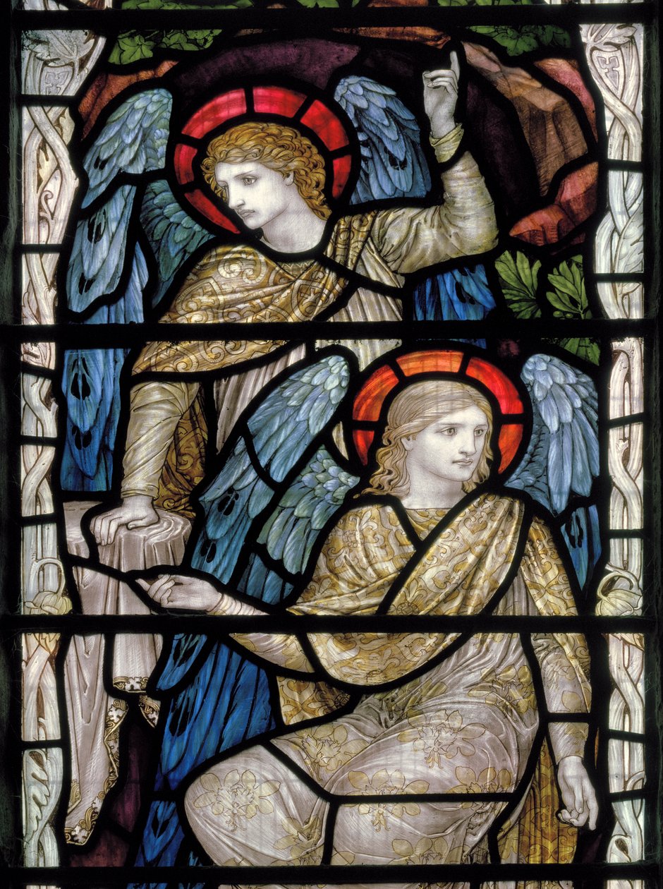 تفاصيل He Is Risen، 1903 (زجاج ملون) بواسطة جون ويليام براون