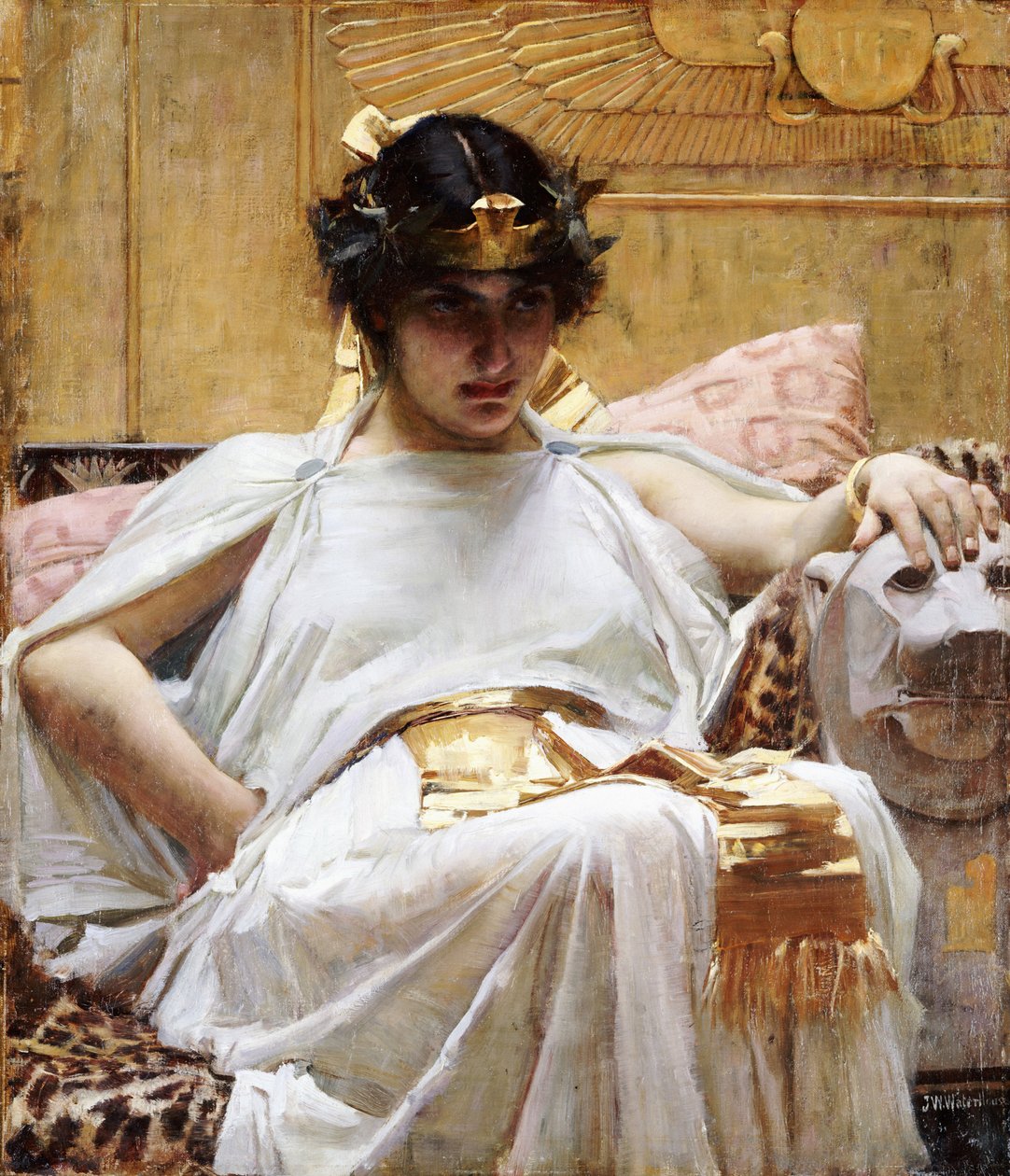 كليوباترا ، c.1887 بواسطة جون وليام ووترهاوس