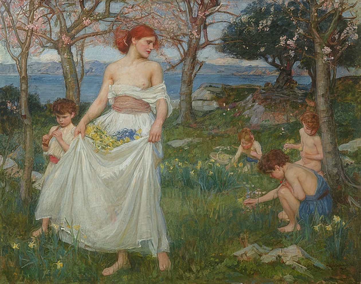 أغنية الربيع. 1913 بواسطة جون وليام ووترهاوس