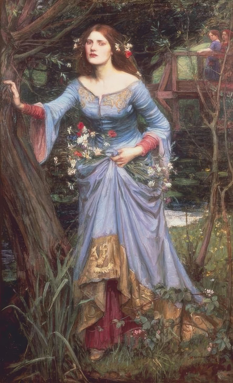 Ophelia / Waterhouse / 1910 بواسطة جون وليام ووترهاوس
