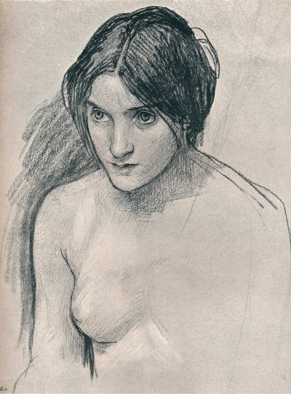 دراسة للرسم هيلاس والحوريات ، ج 1896 بواسطة جون وليام ووترهاوس