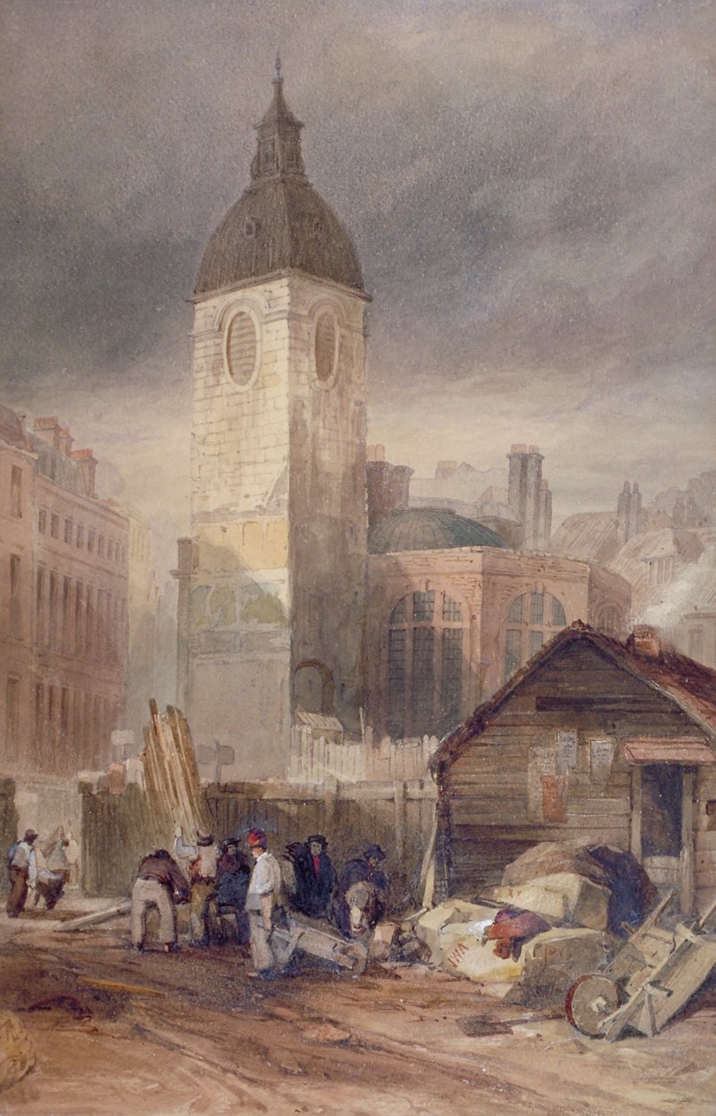 هدم كنيسة سانت بينيت فينك ، مدينة لندن ، 1844 بواسطة جون ويكهام آرتشر