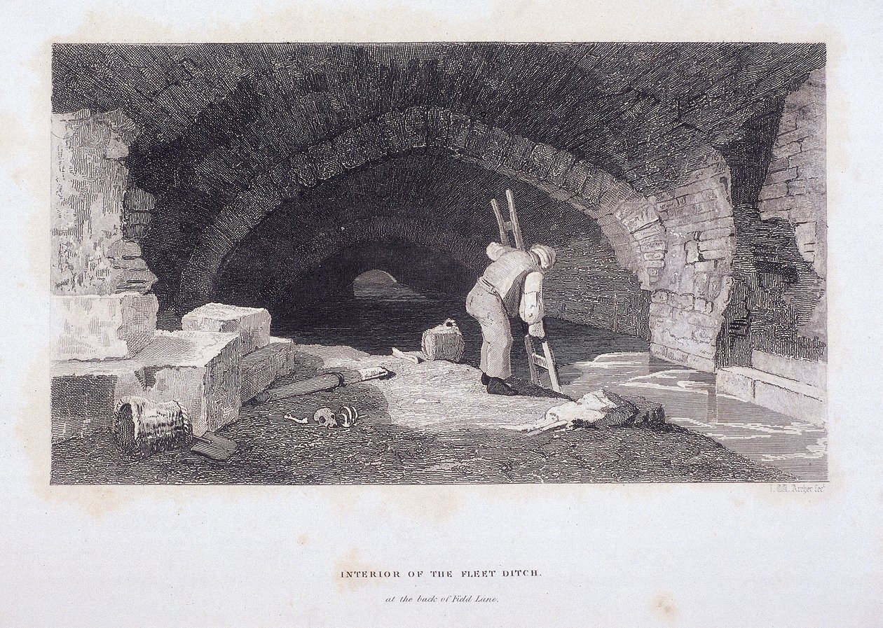 فليت ريفر ، لندن ، 1851 بواسطة جون ويكهام آرتشر