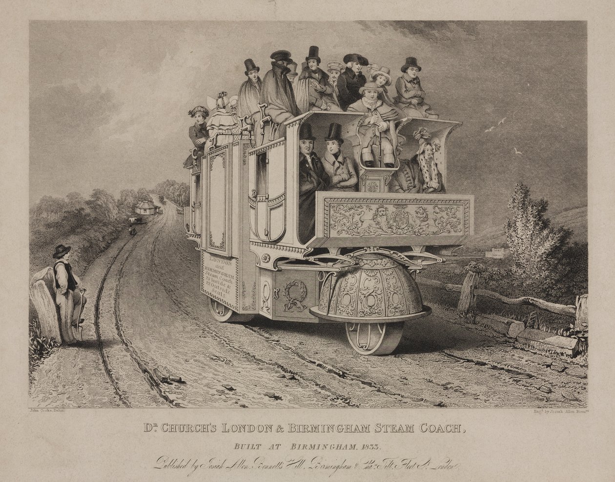 دكتور كنائس لندن وبرمنجهام ستيم ، 1833 بواسطة جون بعد كوك