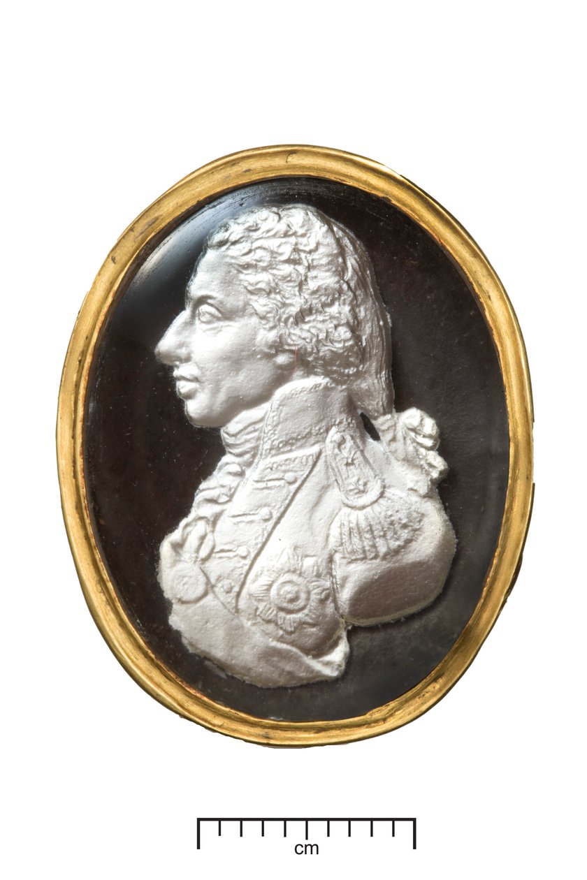 خاتم ذهب أمير اللورد نيلسون ، c.1820 (ذهب وكبريتيد) بواسطة جون بعد De Vaere