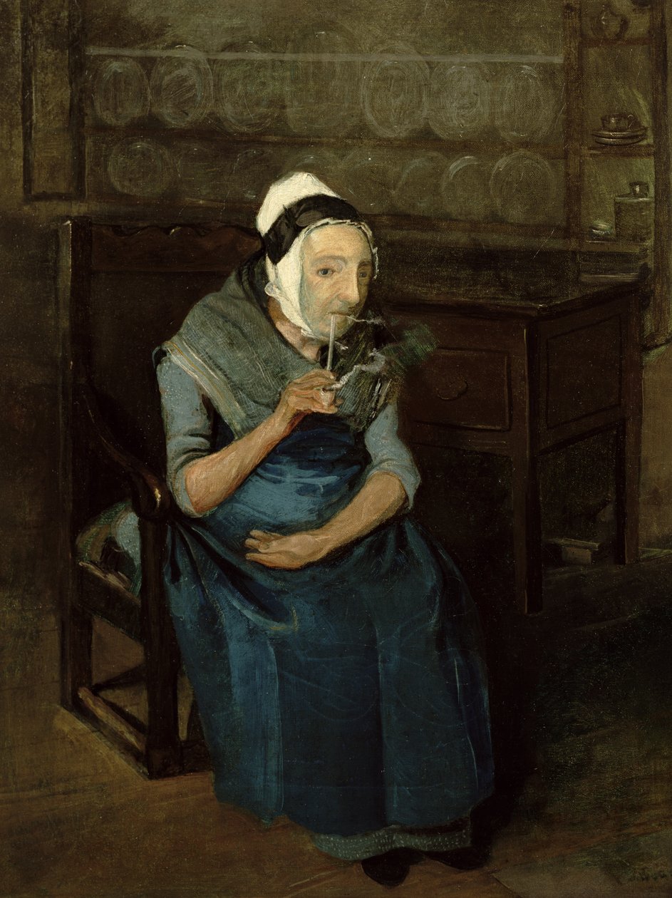 صورة لخادم من حديقة برامهام ، يوركشاير ، حوالي عام 1822 (زيت على قماش) بواسطة جون هال ويداس