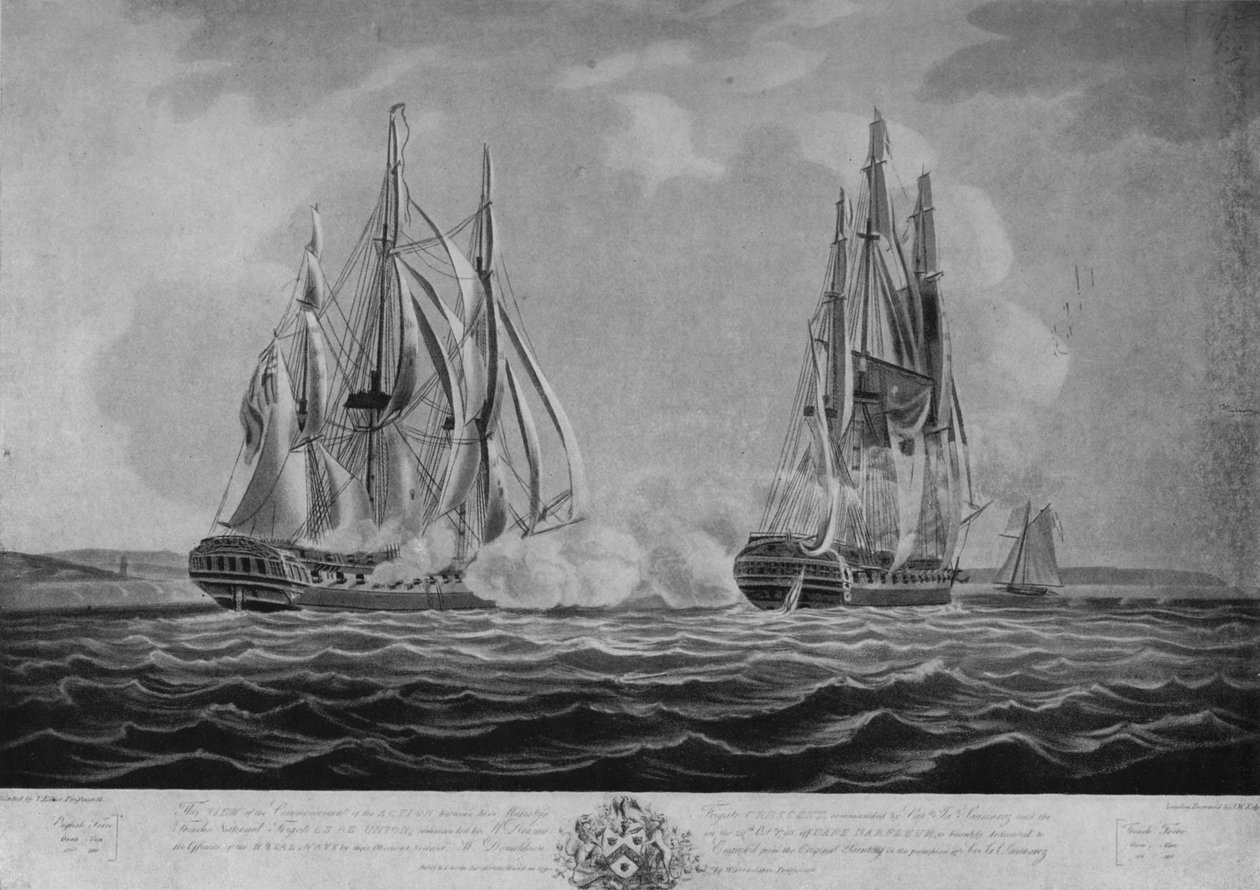 الاستيلاء على ريونيون ، c1794 بواسطة جون وليام إيدي