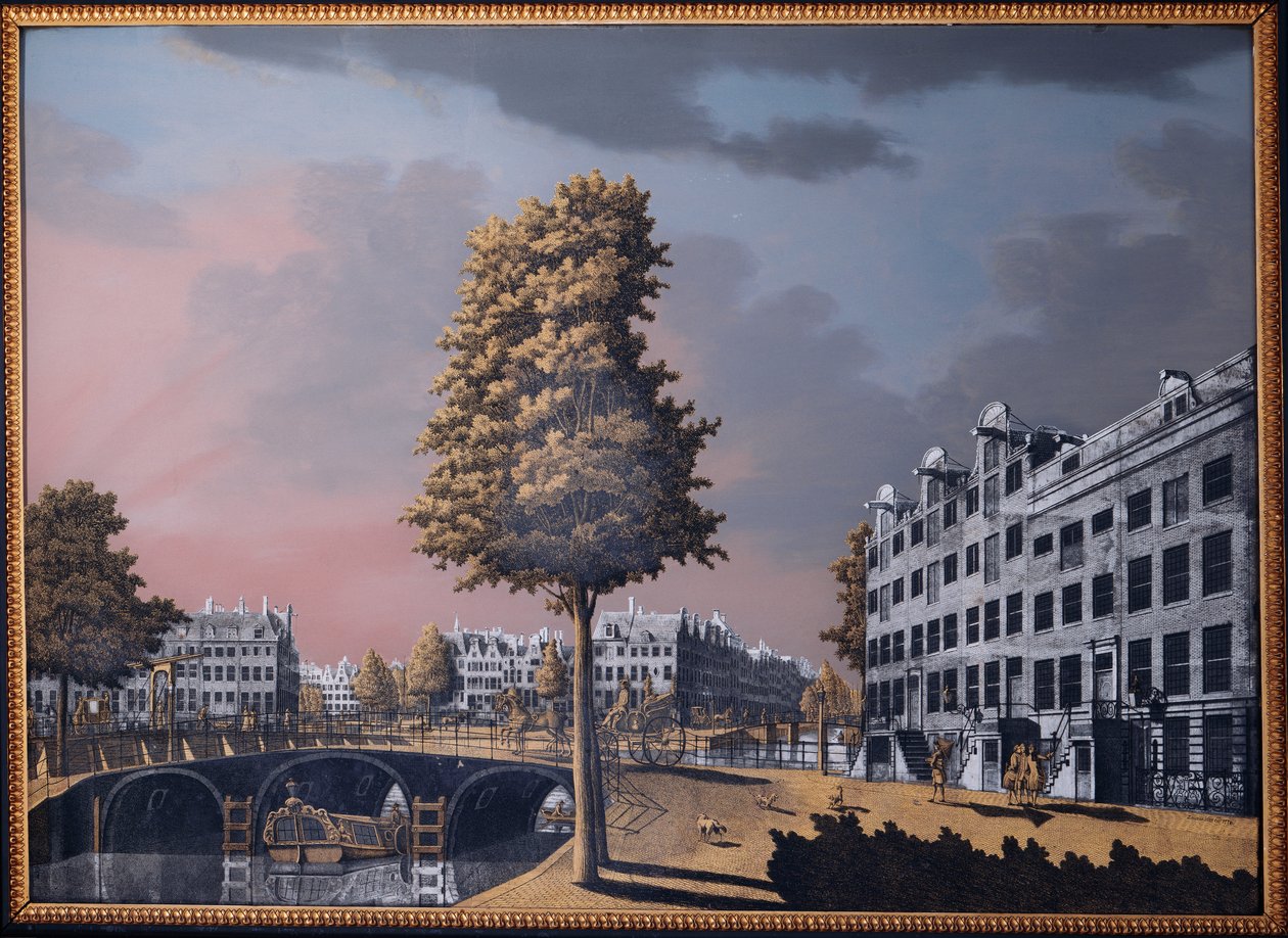 منظر لـ Herengracht يطل على Binnenamstel و Nieuwe Herengracht ، أمستردام ، 1776 بواسطة جوناس زونر