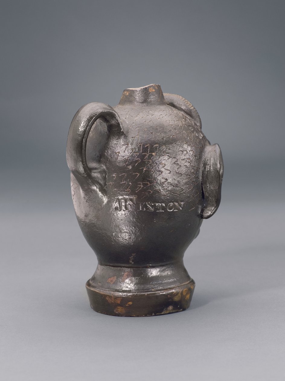 إبريق (على شكل رأس إنسان) ، 1810-1840 (أدوات حجرية) بواسطة جوناثان فنتون