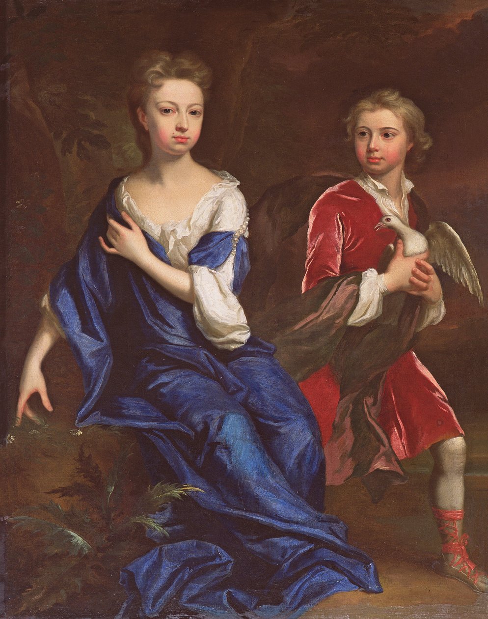 السيدة كاثرين والأونرابل روبرت هربرت ، c.1709-10 بواسطة جوناثان ريتشاردسون