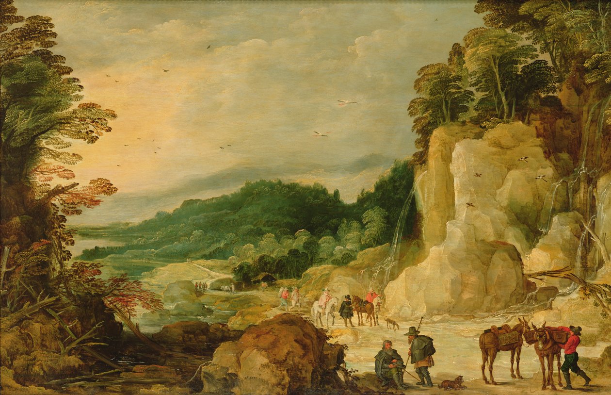 منظر طبيعي للجبل بواسطة Joos أو Josse de Momper