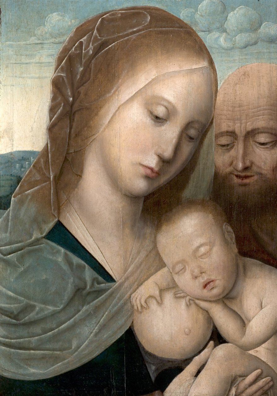 العذراء والطفل مع القديس يوسف ، 1500-50 بواسطة ورشة Joos van وورشة Cleve