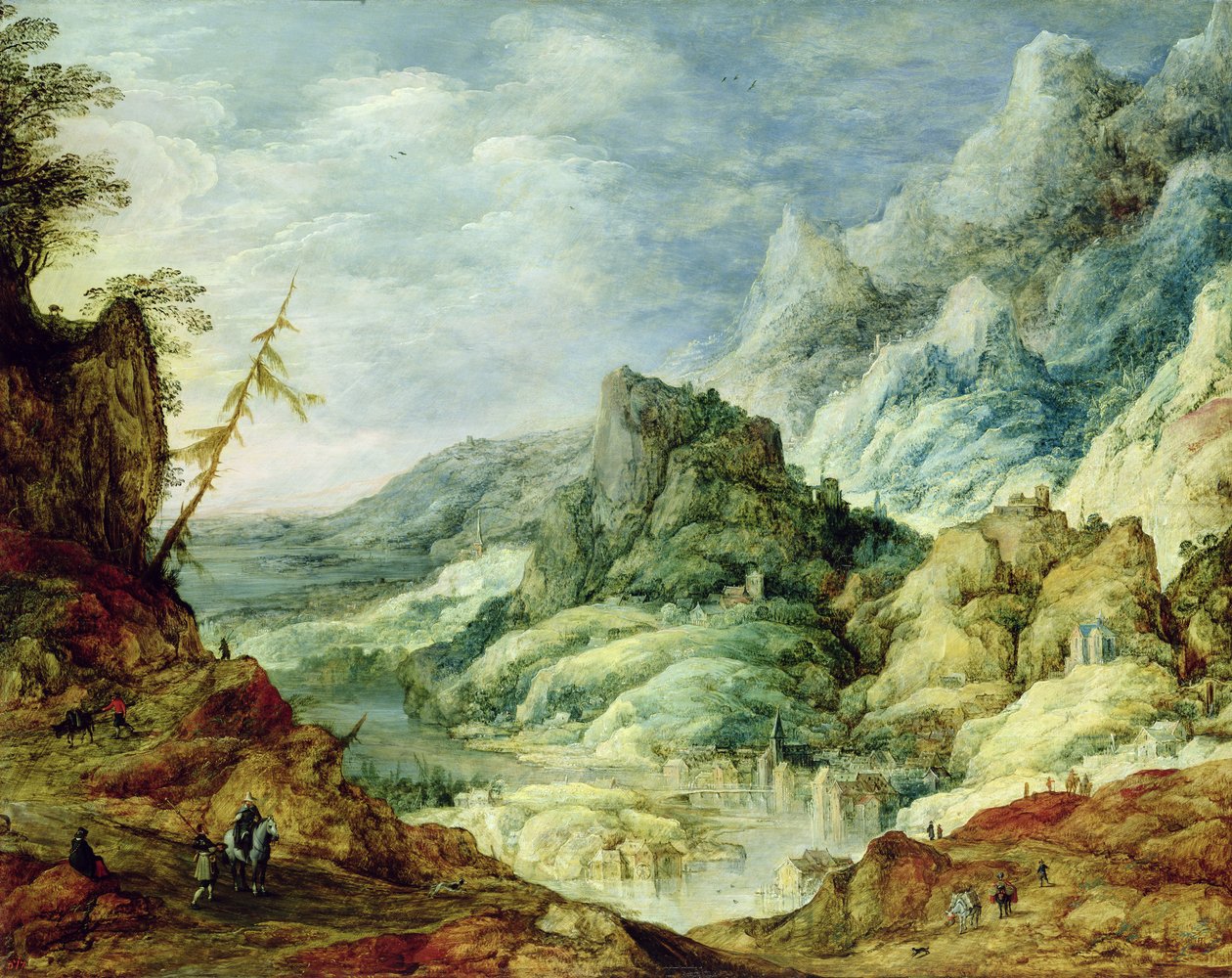 منظر جبال الألب ، ج .1620 بواسطة Joos أو Josse de Momper