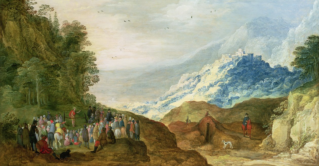 الخطبة على الجبل (ربما شخصيات هانز جوردان) بواسطة Joos أو Josse de Momper