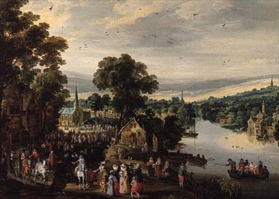 قرية فيت بواسطة Joos أو Josse de The Younger Momper
