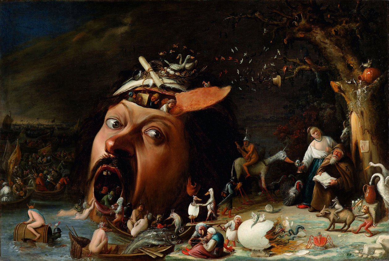 الباروك: The Temptation of Saint Anthony par Craesbeeck، Joos (Josse) van (1605/06-ca 1660)، c. 1650. زيت على قماش. كونستهالي ، كارلسروه بواسطة Joos van Craesbeeck