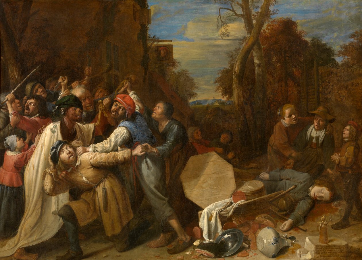 الموت شرس وسريع (زيت على قماش) بواسطة Joos van Craesbeeck
