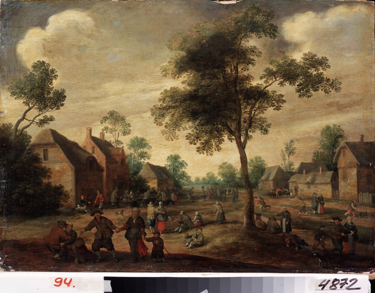 "Fete de Village" (احتفال الريف) منظر الريف الهولندي. لوحة لجوست كورنليش دروشسلوت (1586-1666) متحف خاركوف الوطني بأوكرانيا بواسطة جوست كورنيليز. Droochsloot