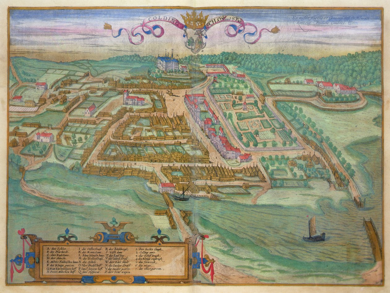 كولدينج ، من "مدن العالم" بقلم جورج براون (1541-1622) وفرانس هوغنبرغ (1535-90) ، حوالي 1572 (نقش ملون) بواسطة جوريس (بعد) هوفناجل