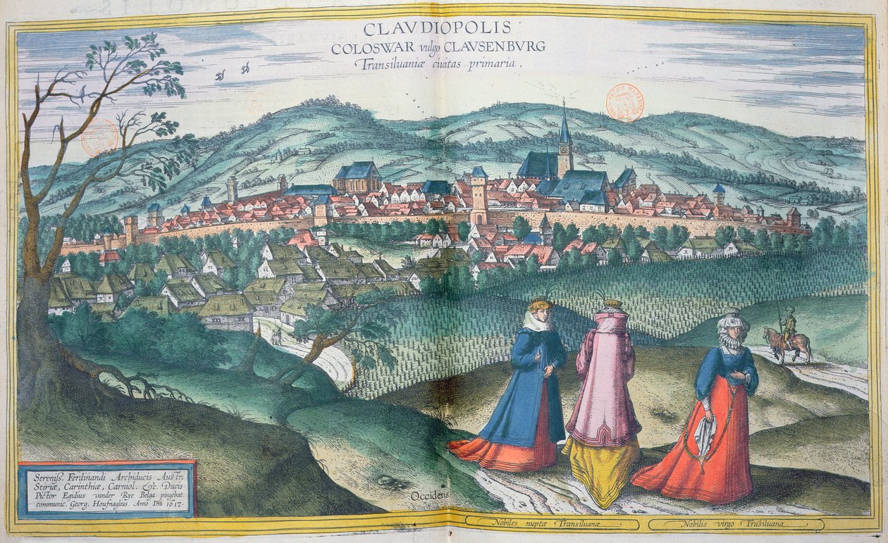 خريطة نابوكا ، من "العالم" بقلم براون (1541-1622) وفرانز هوغنبرغ (1535-90) بروكسل ، 1574 بواسطة جوريس هوفناجل