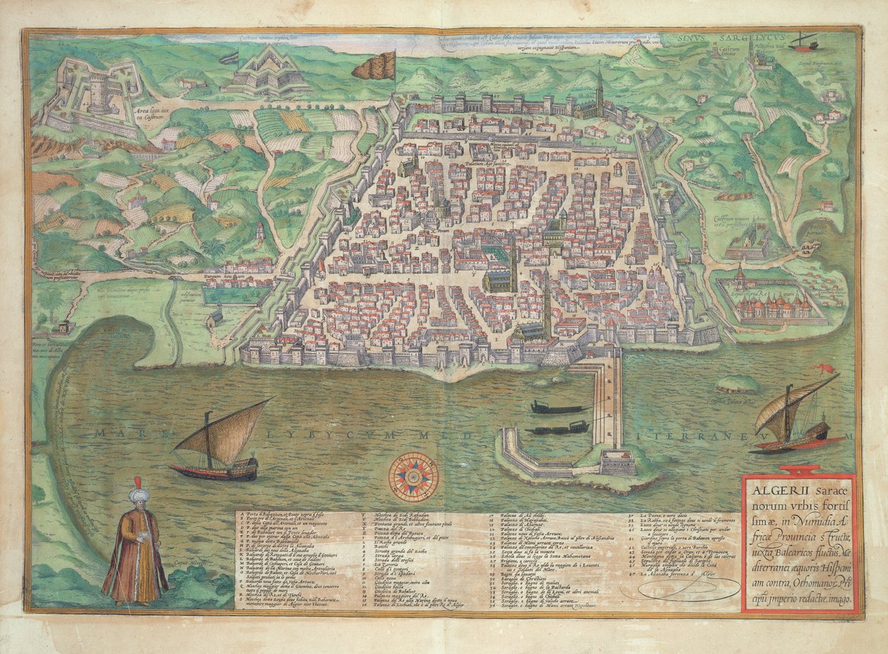خريطة طليطلة من "العالم" بقلم براون (1541-1622) وفرانز هوغنبرغ (1535-90) ، 1566 بواسطة جوريس هوفناجل