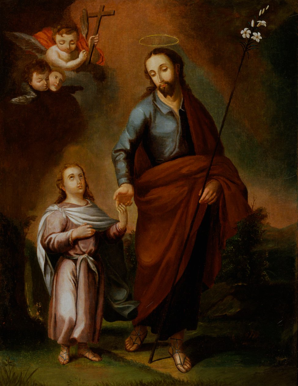 القديس يوسف والطفل المسيح ، كاليفورنيا. 1794. بواسطة خوسيه كامبيتشي