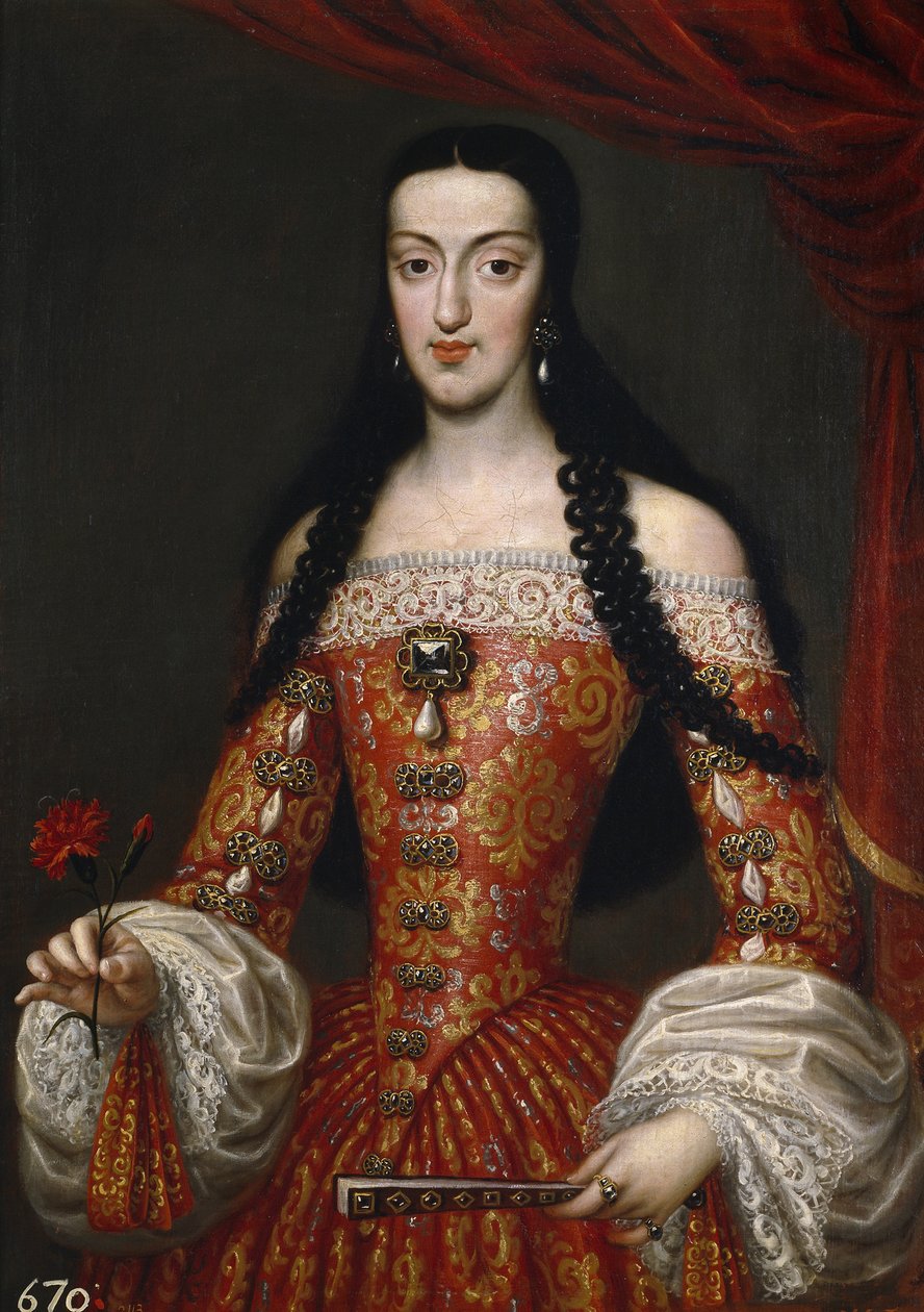 ماري لويز من أورليانز 1662-1689 ، ملكة إسبانيا ، حوالي 1679 بواسطة خوسيه غارسيا هيدالغو