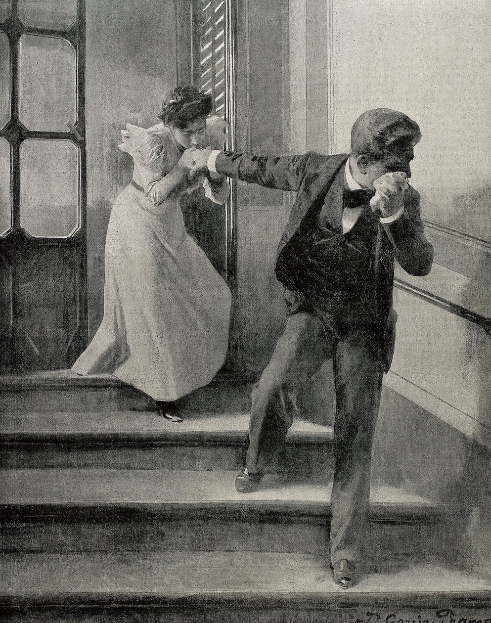 حزين وداعا. 1900 (رسم) بواسطة خوسيه جارسيا راموس
