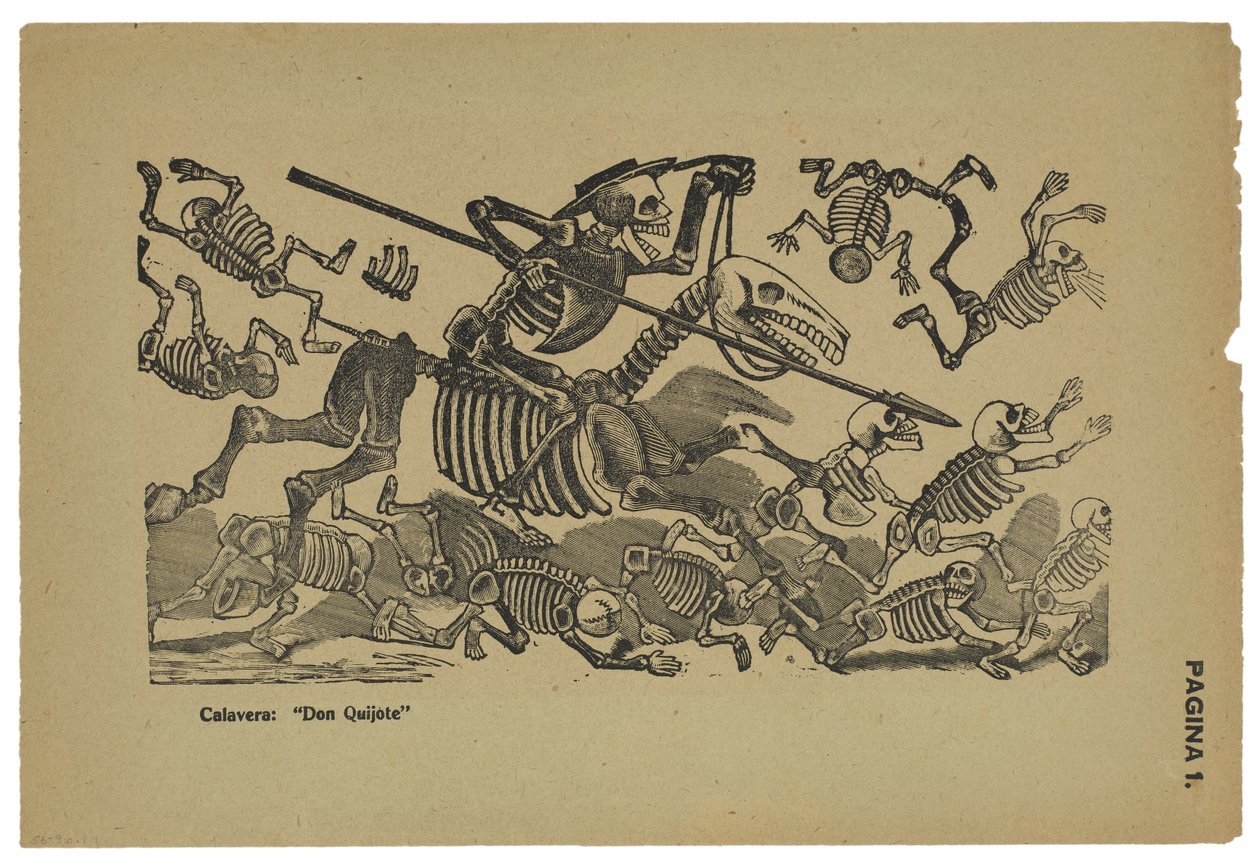 جماجم دون كيشوت ، c.1910-13 ، مطبوعة عام 1943 (النقش البارز بالنقش) بواسطة خوسيه غوادالوبي بوسادا