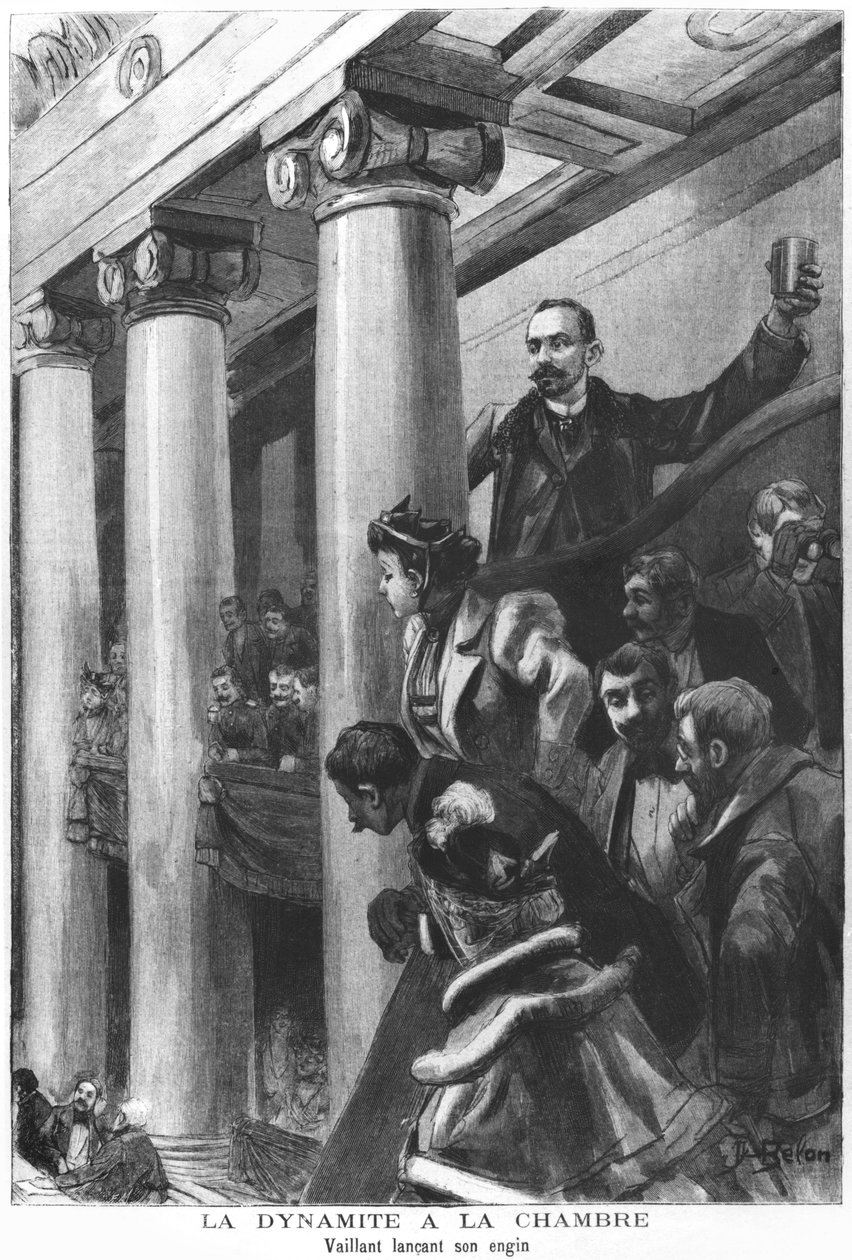 الديناميت ينفجر في مجلس النواب في باريس ، ديسمبر 1893 بواسطة خوسيه بيلون
