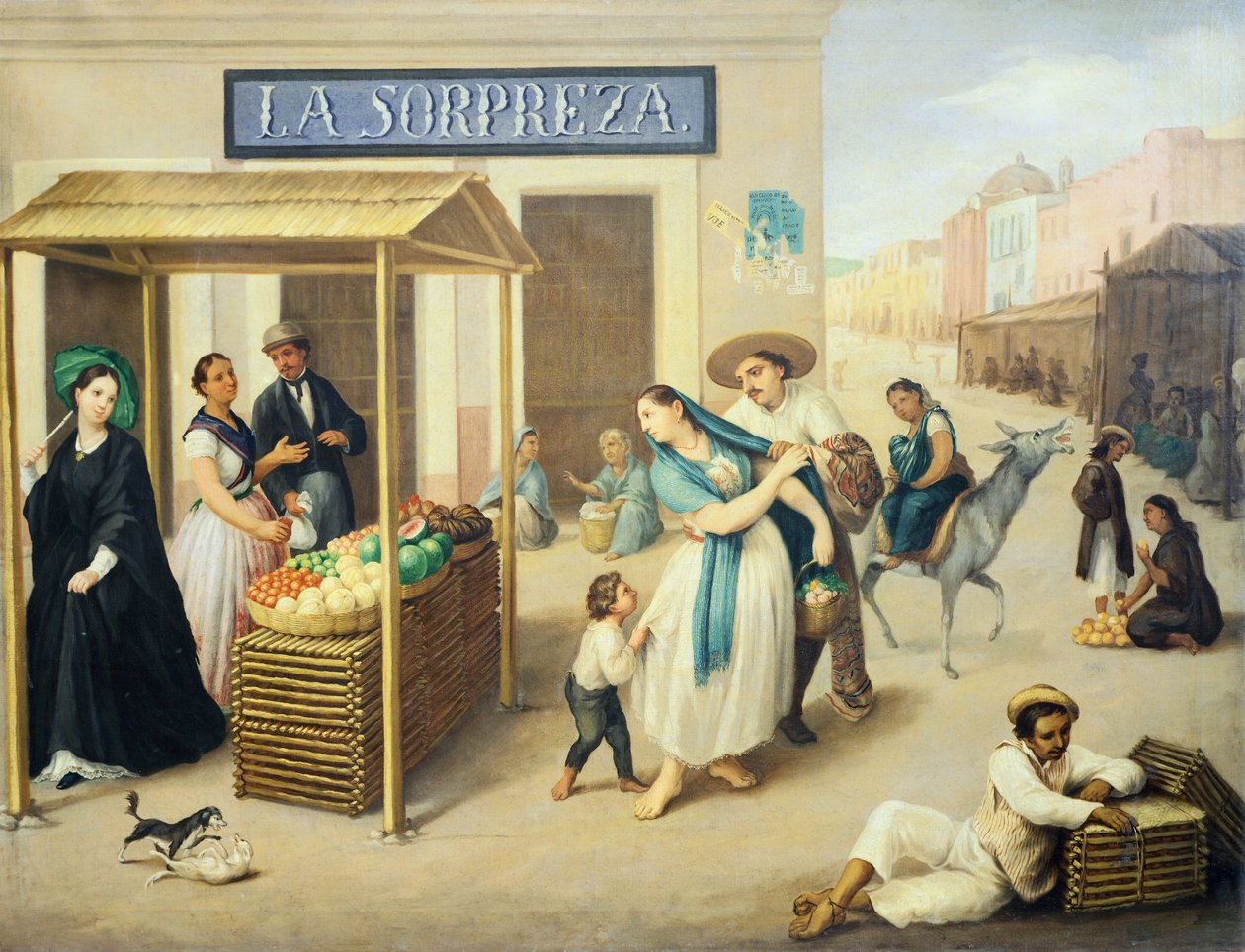 Mexico, A market in Mexico City by Jose A Arrieta بواسطة خوسيه أجوستين أرييتا