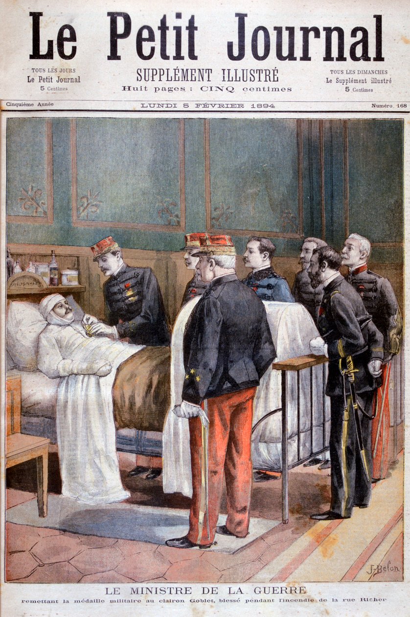 وزير الحرب الفرنسي يمنح وسامًا عسكريًا ، 1894 بواسطة خوسيه بيلون