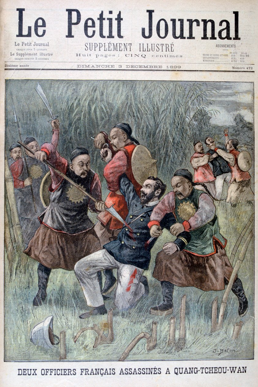 قتل ضابطان فرنسيان بواسطة Quang-tcheou-wan ، 1899 بواسطة خوسيه بيلون
