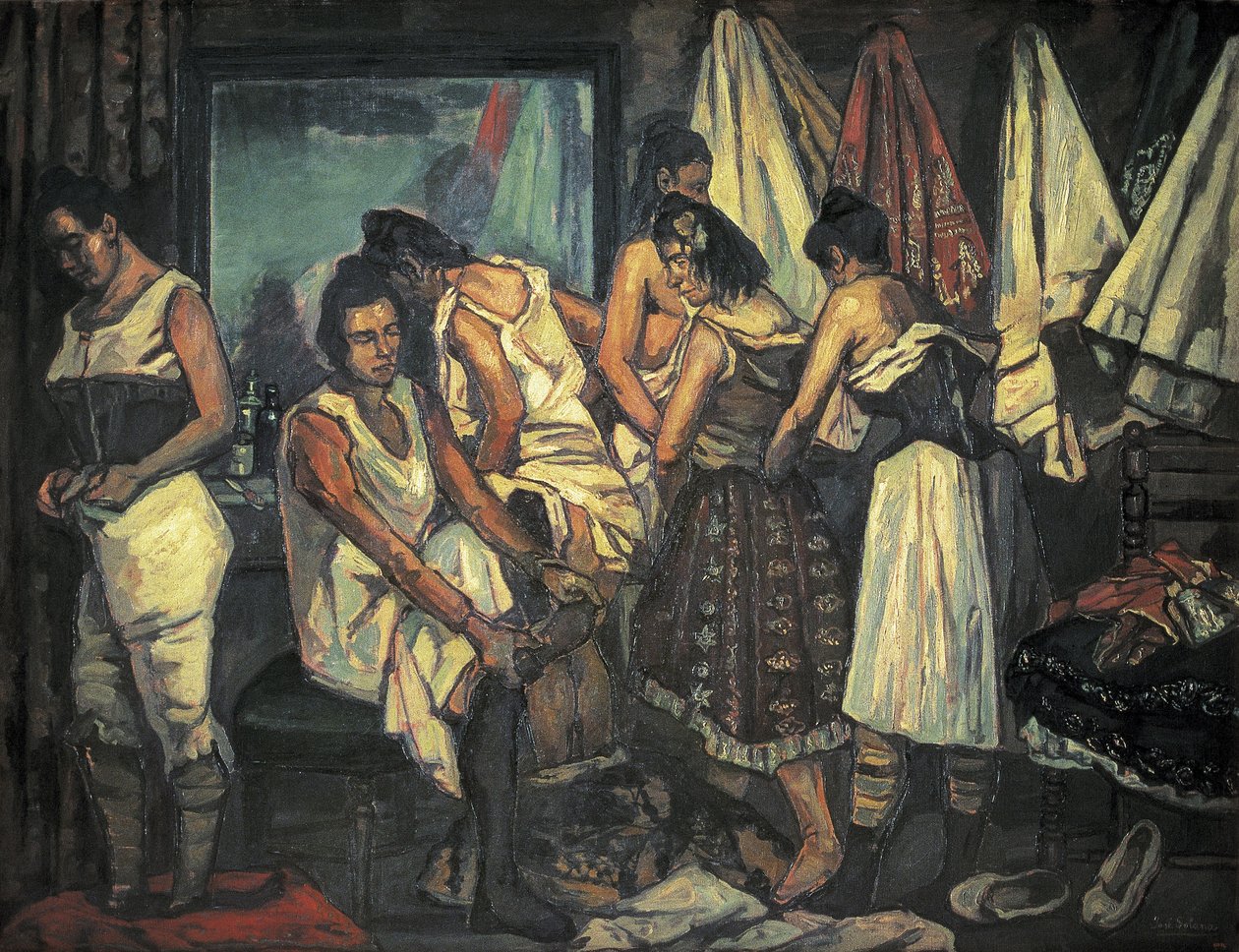 جوتيريز سولانا ، جوزيه (1886-1945). بنات الجوقة. 1925 (زيت على قماش) بواسطة خوسيه جوتيريز سولانا