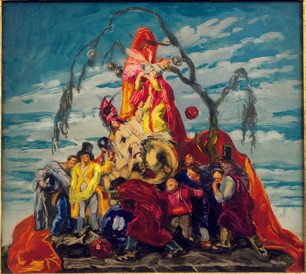 دراسة تحضيرية لنسيج ، حوالي 1922-24 (زيت على ورق موضوع على اللوح) بواسطة Jose Maria Sert y Badia