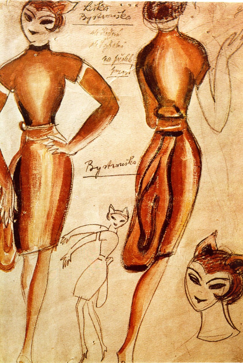 أوبرا Leos JANACEK تصميم زي Vixen الصغير الماكر من تصميم جوزيف كابيك (1887-1945) للعرض الأول في براغ بواسطة جوزيف كابيك