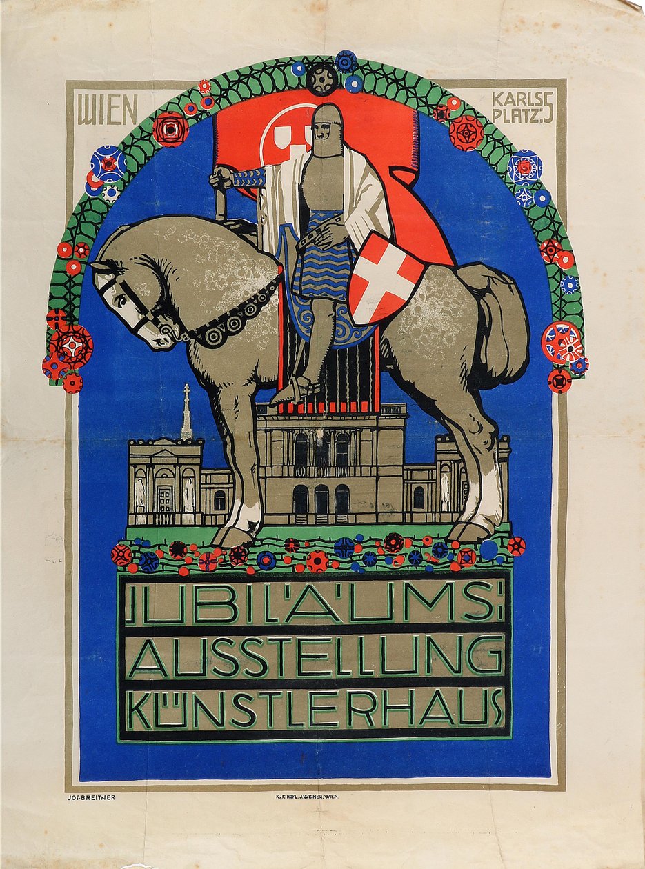 - معرض الذكرى السنوية بفيينا كونستلرهاوس 1908. بواسطة جوزيف بريتنر